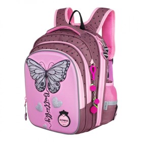 Рюкзак школьный 40 х 33 х 15 см, эргономичная спинка, Across 410, розовый ACR23-410-2