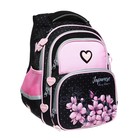 Рюкзак школьный 40 х 33 х 15 см, эргономичная спинка, Across 548, чёрный/розовый ACR23-548-3 - Фото 2