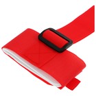 Связки для лыж с ремнём, цвет красный - Фото 3