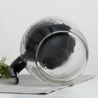 Кувшин «Фонарь», стеклянный, 1.5 л, с черной крышкой - фото 25374556