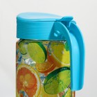 Кувшин «Цитрус», стеклянный, 1.5 л, с голубой крышкой 9903045