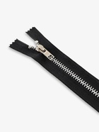 Молния металлическая, №5, неразъёмная, замок автомат, 18 см, чёрная - Фото 3