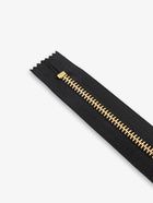 Молния металлическая, №5, неразъёмная, джинсовая, замок автомат, 18 см, цвет чёрный, золотой - Фото 3