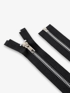 Молния металлическая, №5, разъёмная, замок автомат, 40 см, чёрная - Фото 3