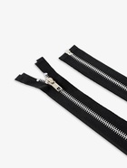 Молния металлическая, №5, разъёмная, замок автомат, 60 см, чёрная - Фото 3