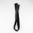 Молния «Спираль», №5, разъёмная, водонепроницаемая, со светоотражающей лентой, замок автомат, 90 см, цвет чёрный/серый, цена за 1 штуку - Фото 3