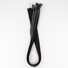 Молния «Спираль», №7, разъёмная, водонепроницаемая, со светоотражающей лентой, замок автомат, 90 см, цвет чёрный/серый, цена за 1 штуку - Фото 3