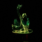 Сувенир световой стекло "Два лебедя с сердцем" 10х6х6см - Фото 2