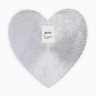 Салфетка сервировочная Доляна сердце цв.серебро, d 38 см - фото 7248913
