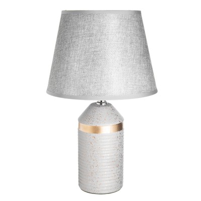 Лампа настольная RISALUX «Брианна», Е14, 40 Вт, золотисто-серая, 22×22×36.5 см