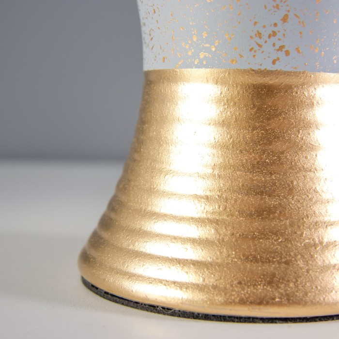 Настольная лампа "Джина" Е14 40Вт серо-золотой 22х22х30 см RISALUX - фото 1907808558