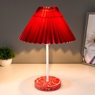 Настольная лампа "Земфира" Е27 40Вт красный 24х24х35 см RISALUX - Фото 2