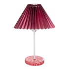 Настольная лампа "Земфира" Е27 40Вт красный 24х24х35 см RISALUX - Фото 7