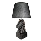 Настольная лампа "Лошадь" Е14 40Вт черный 22х22х41 см RISALUX - фото 22571555