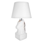 Настольная лампа "Лошадь" Е14 40Вт белый 22х22х41 см RISALUX - фото 22571563