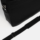 Сумка деловая на молнии, TEXTURA, 2 наружных кармана, цвет чёрный - Фото 5