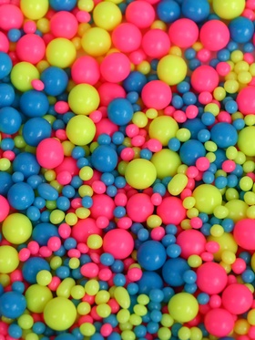 Посыпка кондитерская с мягким центром «Неон» синий, лимонный, розовый, 50 г (комплект 2 шт)