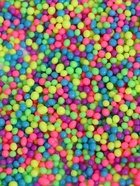 Новогодняя посыпка кондитерская с мягким центром "Неон", синий, розовый, лимонный, лайм, ультрафиолет, 50 г - Фото 2