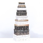 Набор подарочных новогодних коробок 10 в 1 «Счастья в Новом году», 30.5×20×13 - 12×6.5×4 см - Фото 3