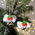 Елочные игрушки «Шишка на ёлку», 2 шт. - Фото 1