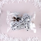 Новогодний набор «Шишки и банты», цвет серебро - Фото 3