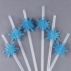 Трубочки для коктейлей одноразовые «Снежинки», в наборе 6 шт., голубые - фото 118976098 Трубочки для коктейлей одноразовые «Снежинки», в наборе 6 шт., голубые - фото 118976098
