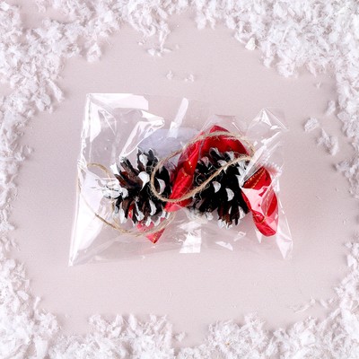 Елочные игрушки «Шишки банты снежинка»