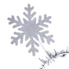Карнавальный ободок «Снежинка», цвет серебро - Фото 3