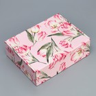 Коробка подарочная складная, упаковка, «Цветы», 30,7 х 22 х 9,5 см - фото 319842324