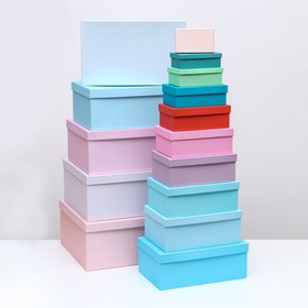 Набор коробок 15в1 «Нежность» 47.5×36×17.5 - 13×8×4.5 см