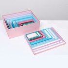 Набор подарочных коробок 15 в 1 «Нежность» 47.5×36×17.5 - 13×8×4.5 см - Фото 7