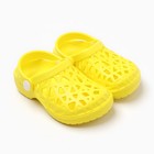Пантолеты пляжные детские, размер 22 ,цвет жёлтый - фото 10892237