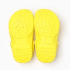 Пантолеты пляжные детские, размер 22 ,цвет жёлтый - Фото 3