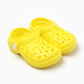 Пантолеты пляжные детские, размер 24 ,цвет жёлтый