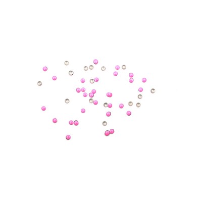 Стразы металлические кружки, №2.0 розовый, 50 шт