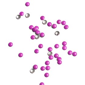 Стразы металлические кружки, №3.0 фиолетовый, 50 шт