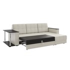 Диван угловой «Атлант», со столиком ЛДСП, экокожа, цвет бежевый - Фото 3