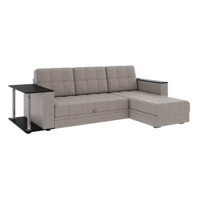 Диван угловой «Атлант», со столиком ЛДСП, рогожка, цвет бежевый