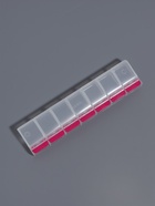 Органайзер для хранения мелочей, 7 ячеек, с кнопками, 22×5×2.5 см, розовый, прозрачный - Фото 3