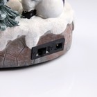 Светодиодная фигура «Весёлые снеговики» 20 × 20 × 16 см, полистоун, батарейки ААх3 (не в комплекте), USB, свечение мульти - фото 10928383