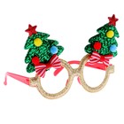 Карнавальные очки «Новогодние», цвета МИКС - фото 320041058