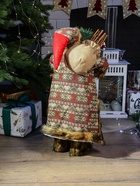 Дед Мороз под ёлку «Зимнее волшебство. В вязаном жилете, с подарками», 60 см, красный - Фото 3