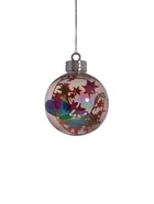 Ёлочные игрушки «Карнавал», шары новогодние, d=8 см, набор 4 шт., звёзды, бабочки 9692960