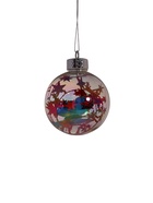 Ёлочные игрушки «Карнавал», шары новогодние, d=8 см, набор 4 шт., звёзды, бабочки - Фото 5