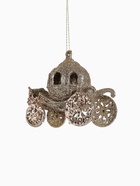 Ёлочная игрушка «Карета» 10×8.5 см, золотистый - фото 119329793