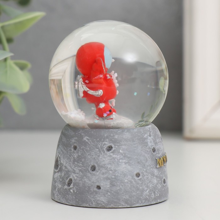 Сувенир полистоун водяной шар свет "Космонавт" МИКС 4х4х6,7 см - фото 1878331291
