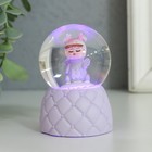 Снежный шар стеклянный «Малыш-динозаврик», световой, 4×4×6.7 см, МИКС - Фото 3