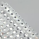 Стразы самоклеящиеся, d=5 мм, набор 160 шт. на листе, серебряный - Фото 2