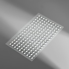 Стразы самоклеящиеся, d=6 мм, набор 160 шт. на листе, серебряный - Фото 4