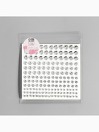 Стразы самоклеящиеся, d=3/4/5/6 мм, набор 165 шт. на листе, серебряный - Фото 7